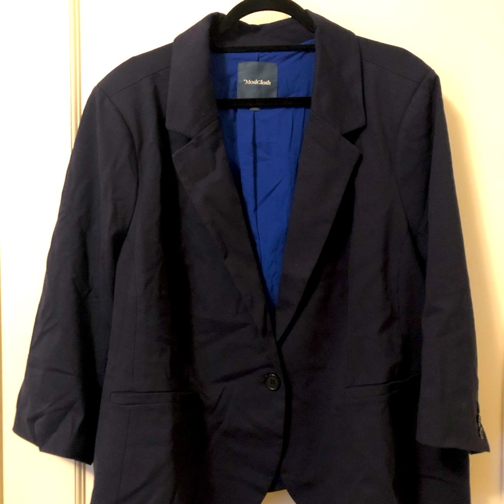 Modcloth Navy Blue Blazer NWOT
